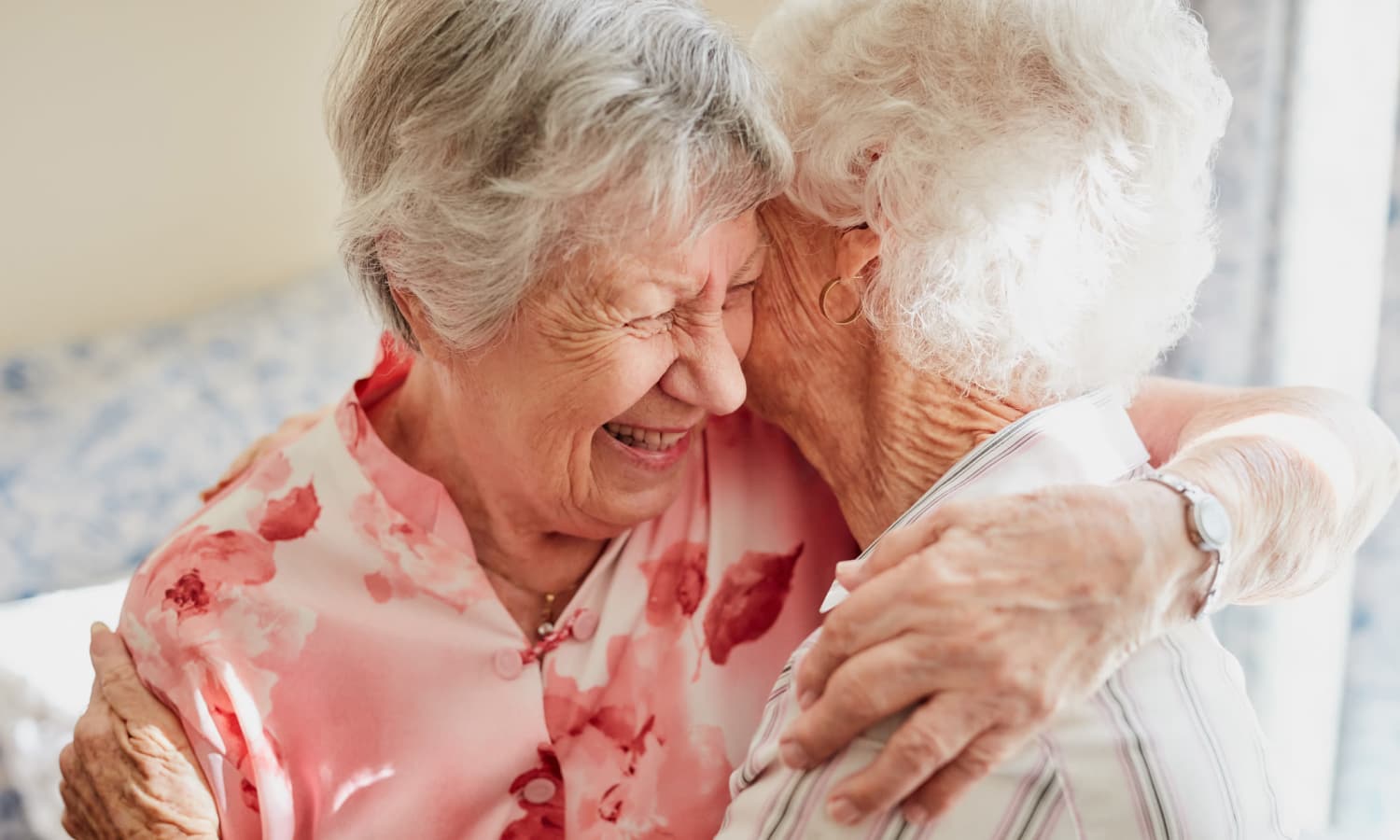 Senior women sharing a laugh at Sandpiper Rehab/Nursing in Mt. Pleasant, South Carolina