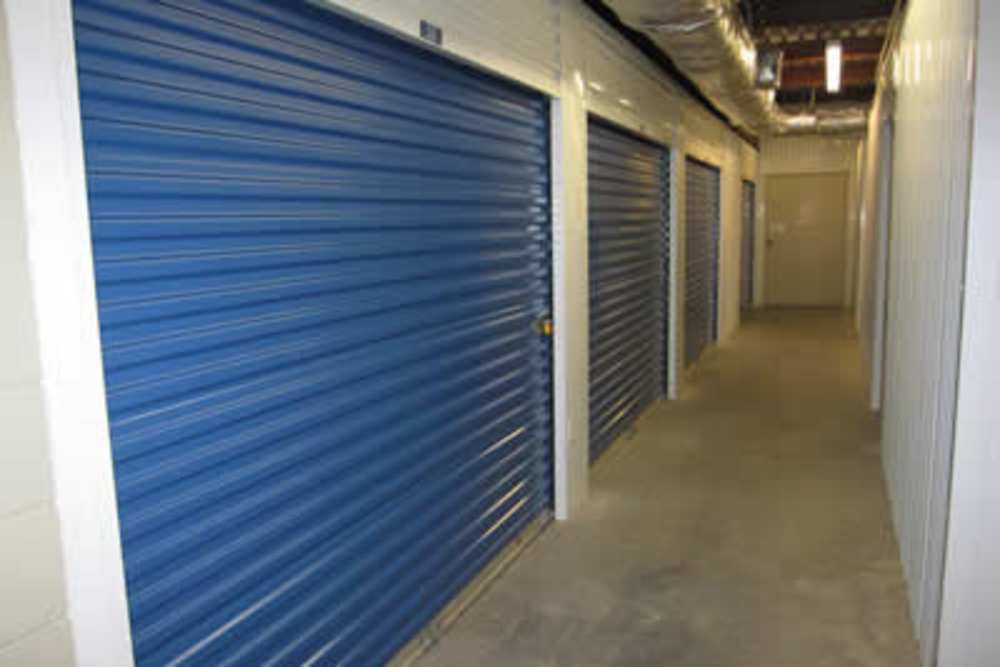Inside storage at Best American Storage in Lynn Haven, Florida