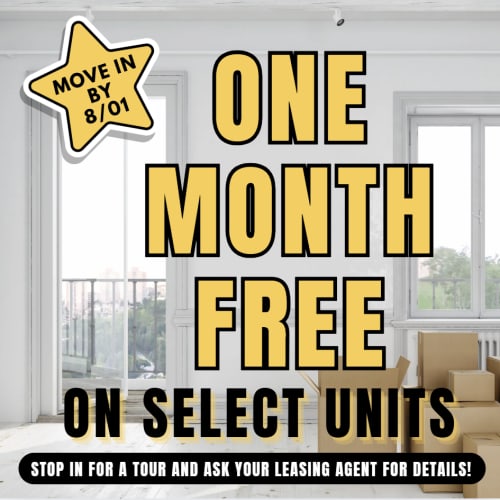 The Ambrose Summer Special - ONE MONTH FREE ON SELECT UNITS. Must Move in By 8/01 - Act Fast! **Discount applies after first full months rent.