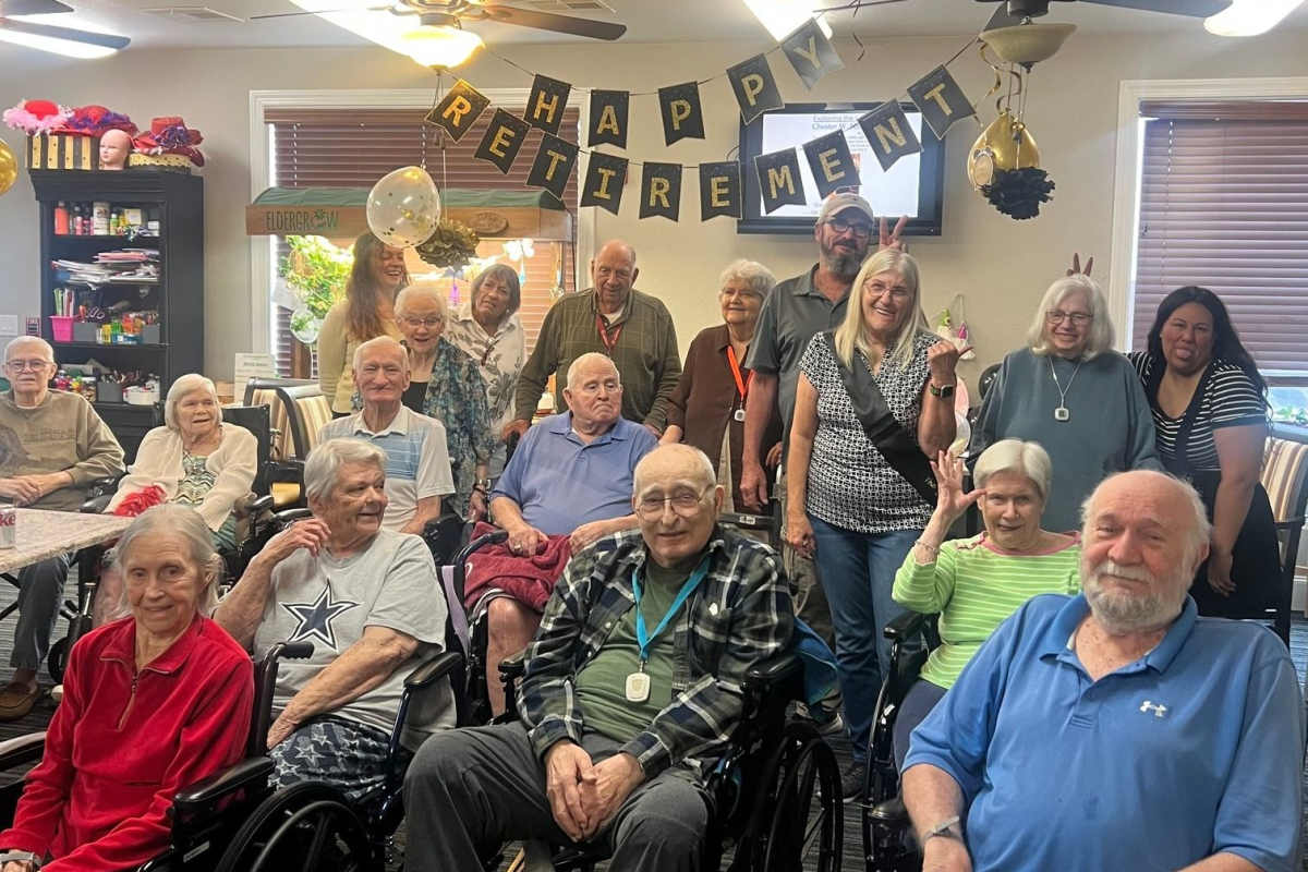 Happy Retirement event at  Isle at Cedar Ridge in Cedar Park, Texas