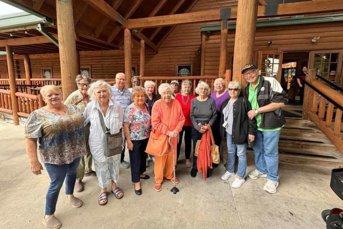 Resident at an outing together at Watercrest at Katy in Katy, Texas