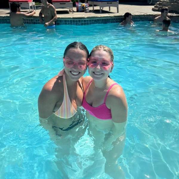 Residents in pool at The Quarters at Lawrence in Lawrence, Kansas