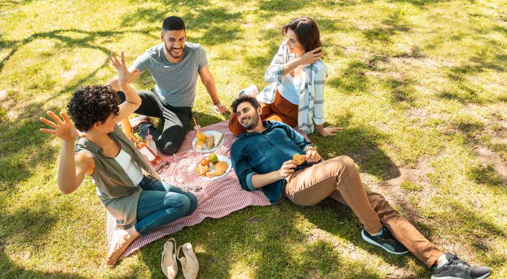 Friends enjoying near Germantown Gardens in East Ridge, Tennessee