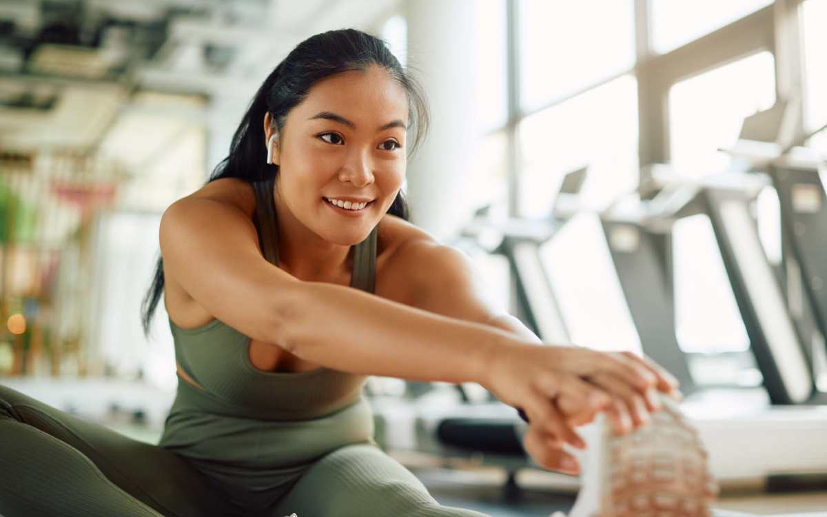 Resident working out at Maxwell House in Augusta, Georgia