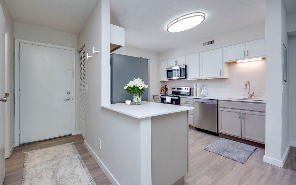 Fully equipped kitchen at Maple Oaks in Middletown, Ohio