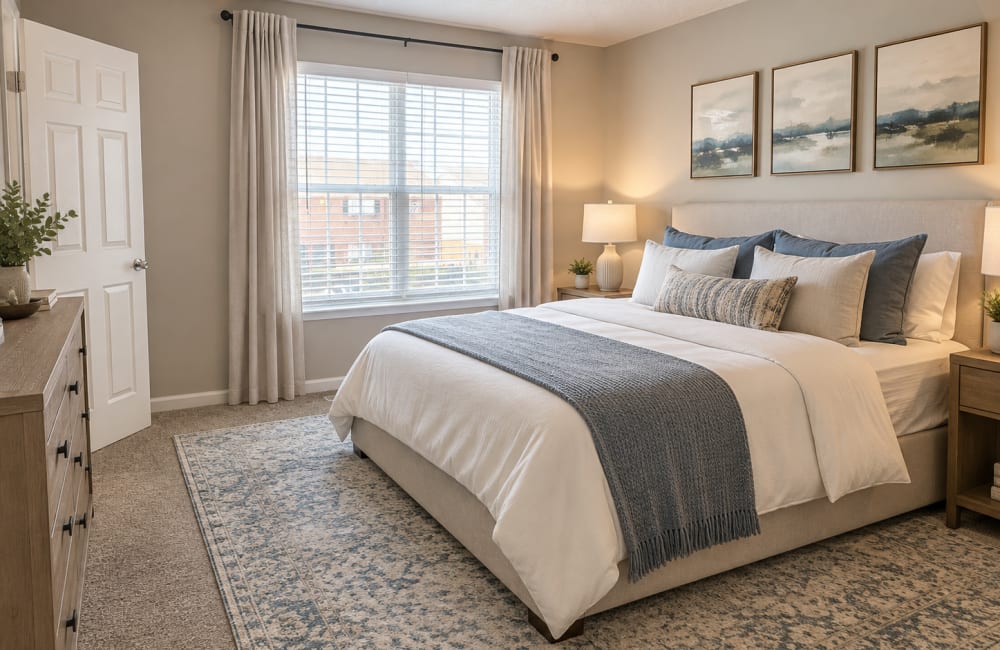 Spacious bedroom