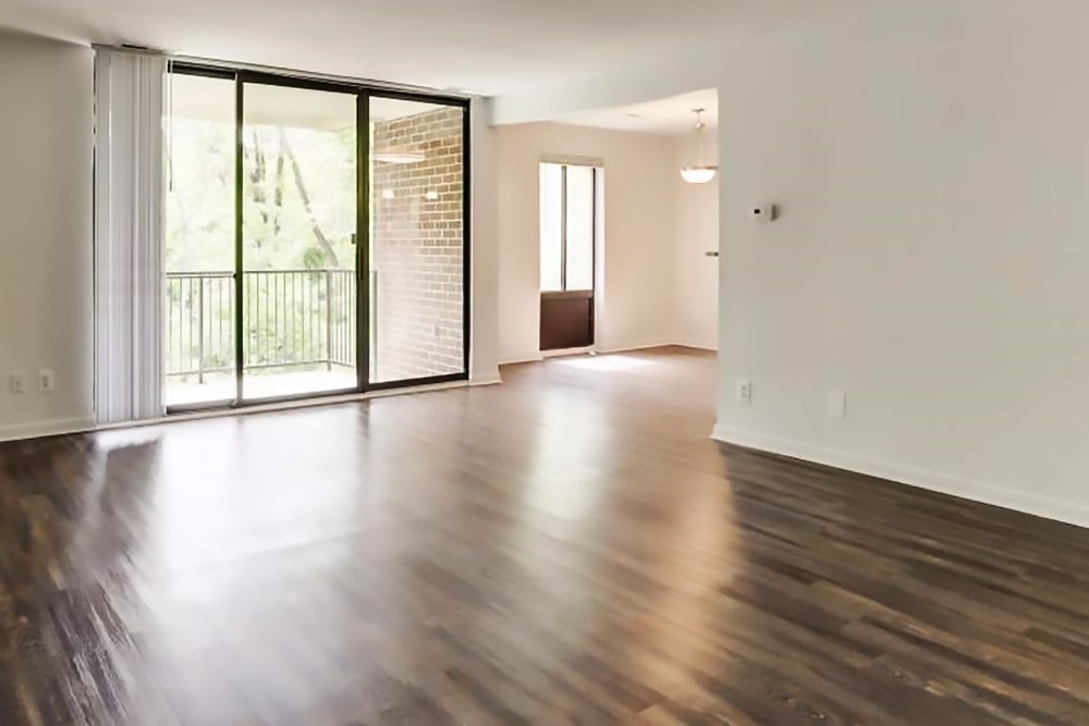 Plank flooring at Hampton Manor Apartments and Townhomes in Cockeysville, Maryland