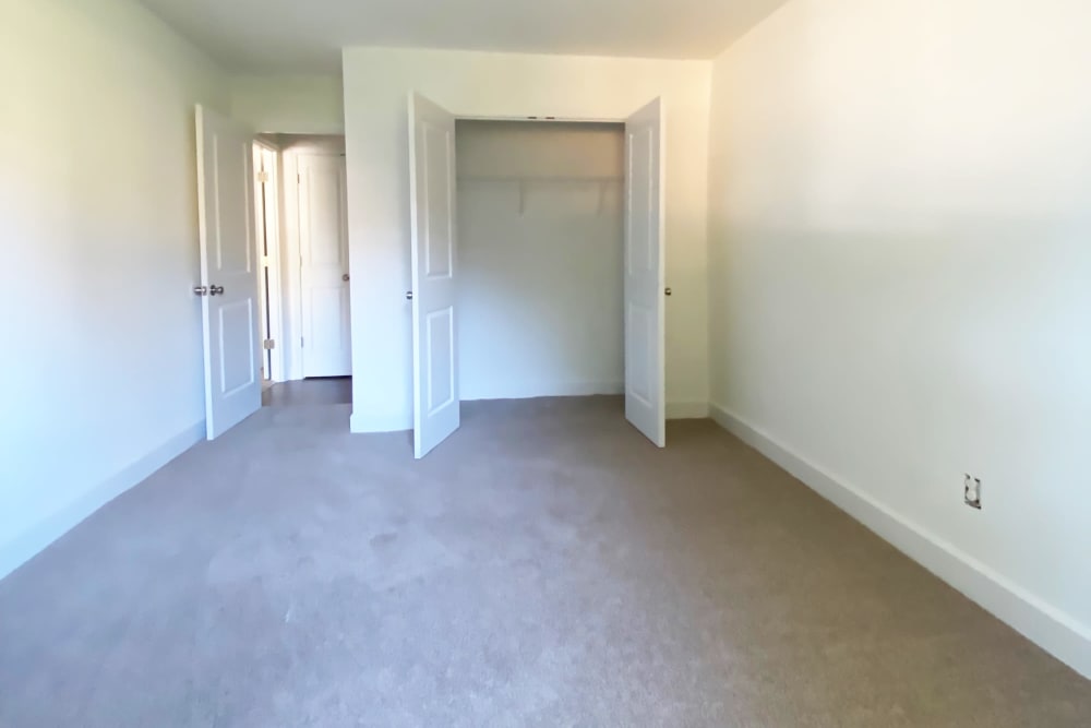 Bedroom with large closet at Marrion Square Apartments in Pikesville, Maryland