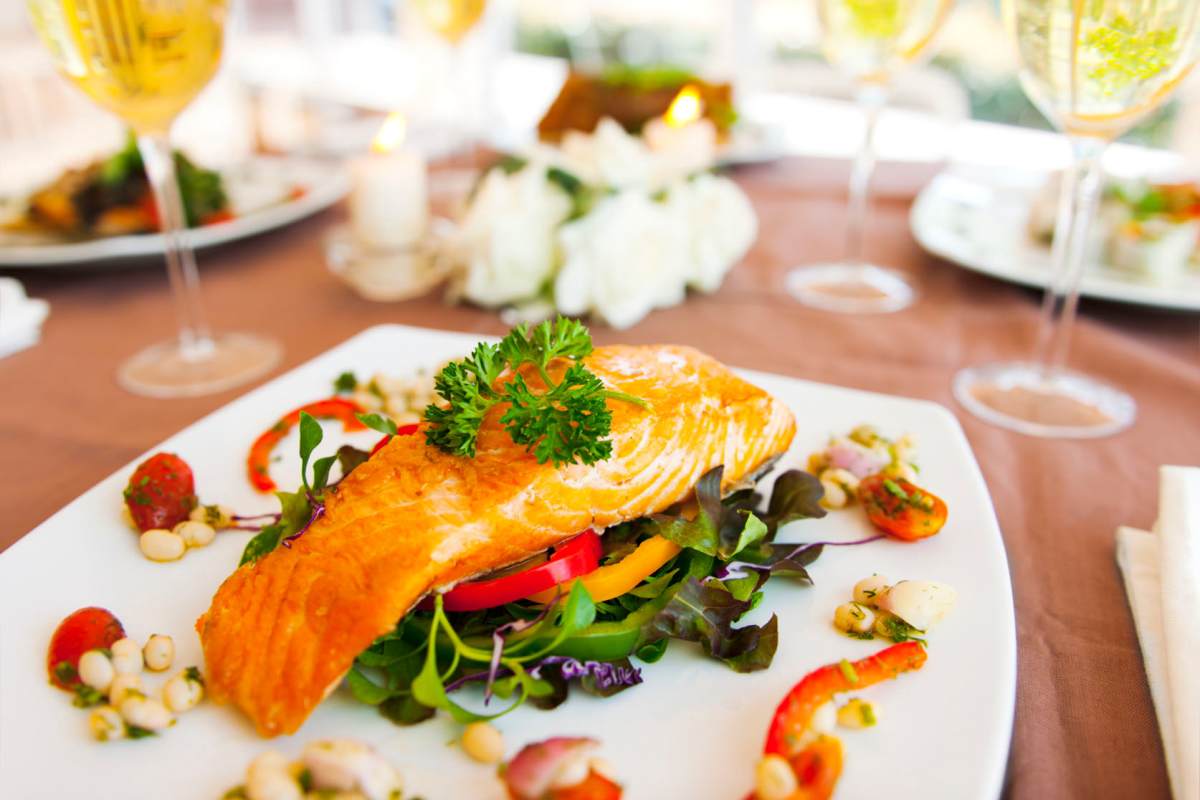 A plate of delicious food at James Towne Village in Charleston, South Carolina