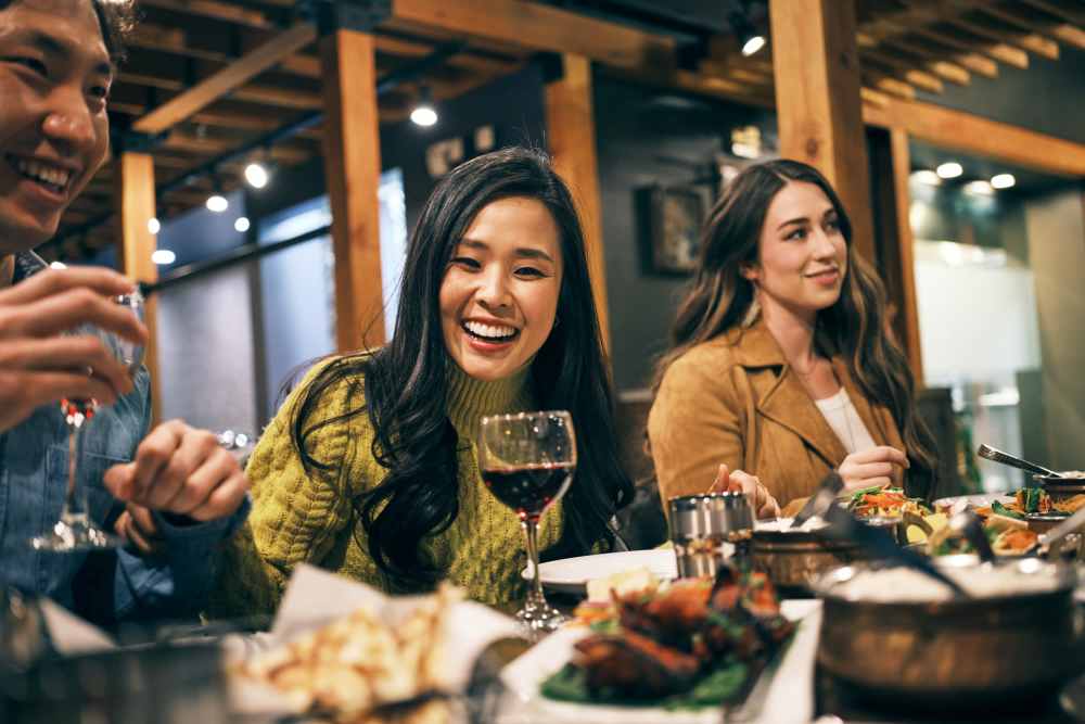 Residents having food at a restaurant near Miller Landing in Cleveland, Tennessee