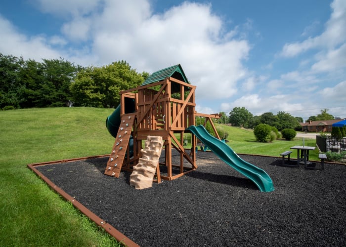 An onsite children's park at Brookside Park Apartments in Florence, Kentucky