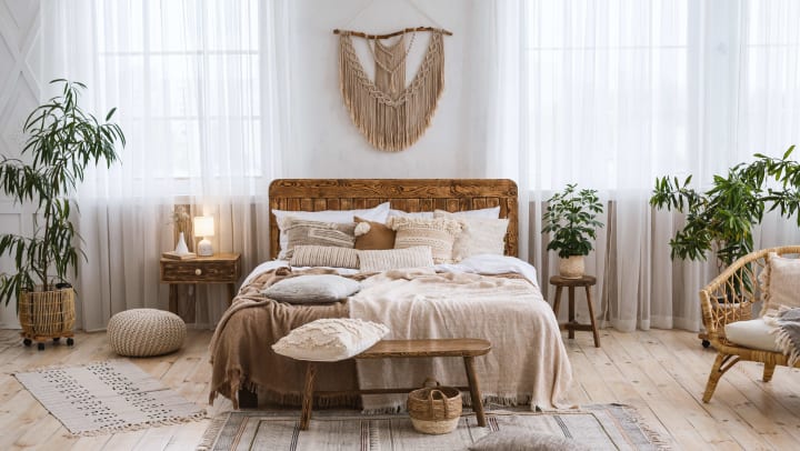 Bohemian style bedroom