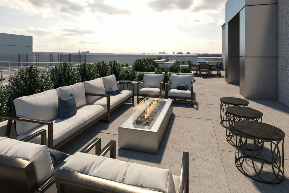 Rooftop space at a Ridgeline Management Company property