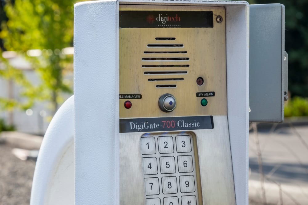 Keypad at Emerald Heated Self Storage in Puyallup, Washington