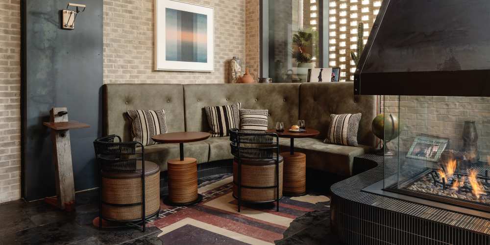 Cozy resident lounge at Sienna At The Thompson in Austin, Texas