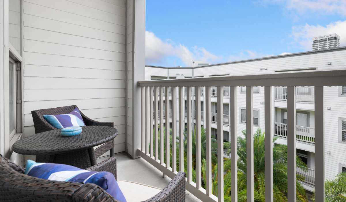 Outdoor Balcony Space at SoBA Apartments in Jacksonville, Florida