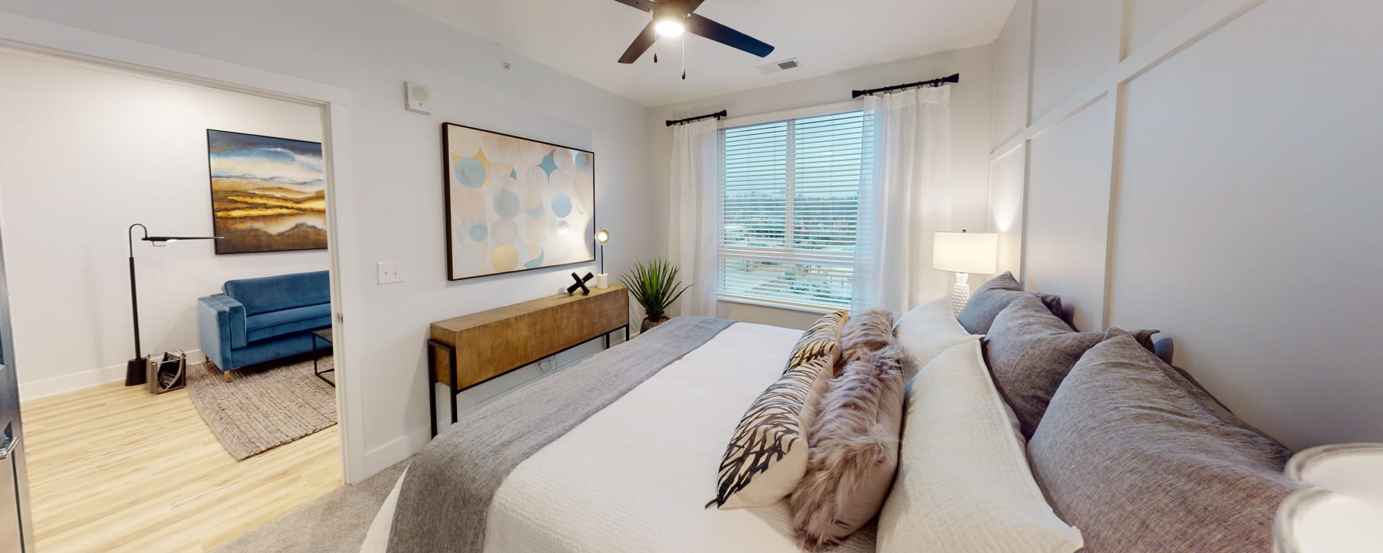 Spacious Bedroom at Factory 52 Apartments | Brand-New Apartments in Norwood, Ohio