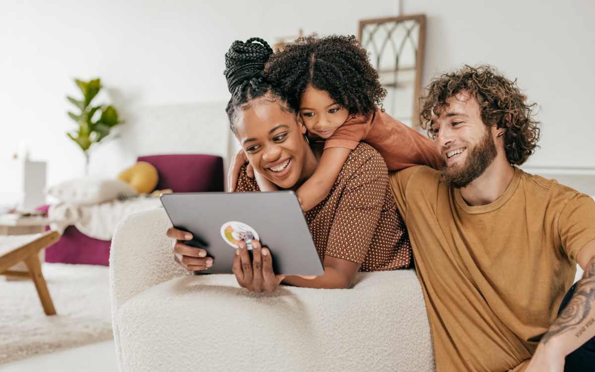 Happy family at Ocean View Living in Norfolk, Virginia