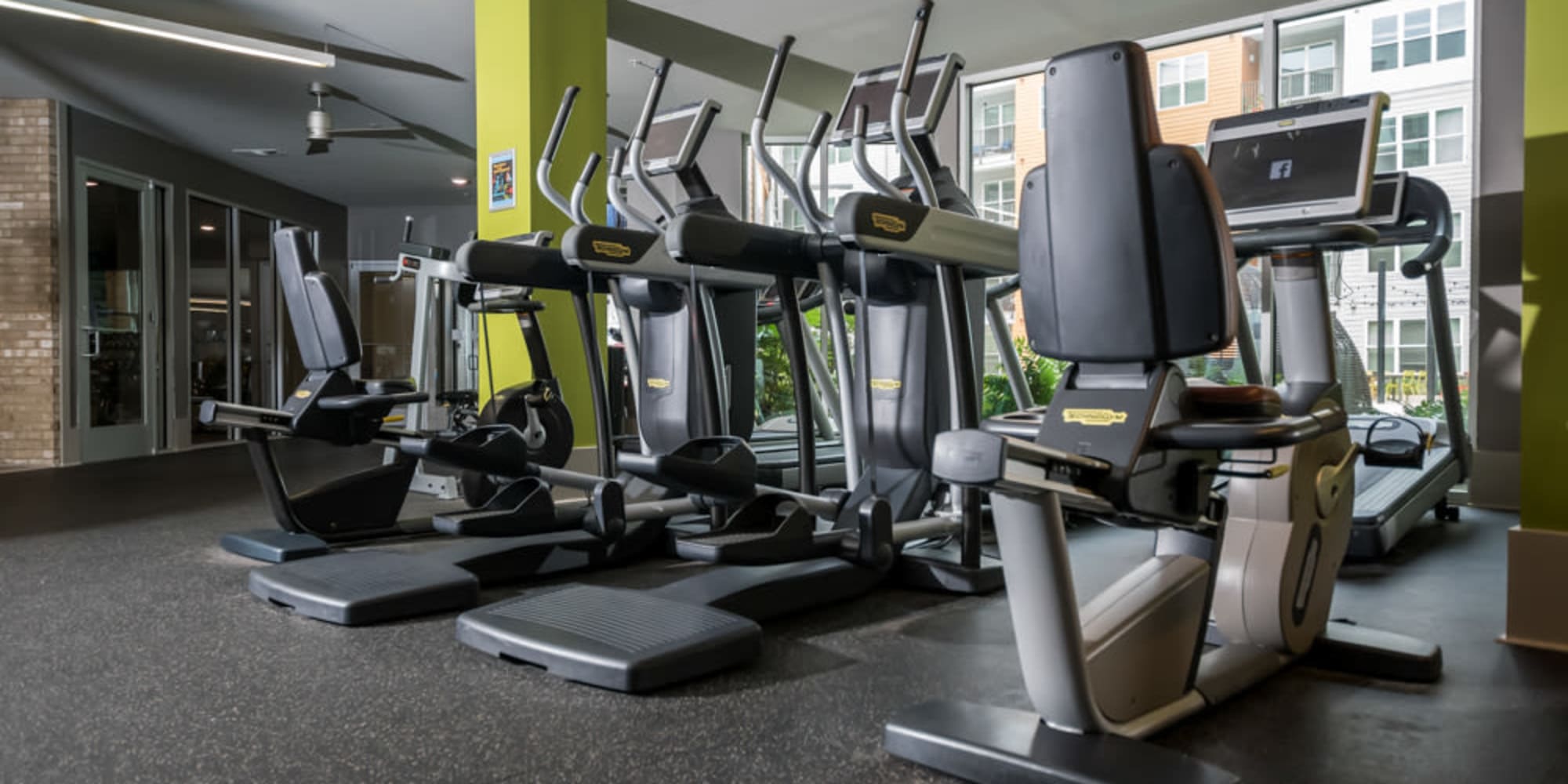 Fitness center at One305 Central in Charlotte, North Carolina