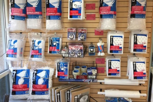 Supplies at Outback Self Storage in Orange, California