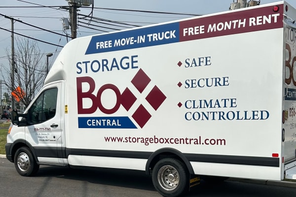 Free moving truck at Storage Box Central in Vineland, New Jersey