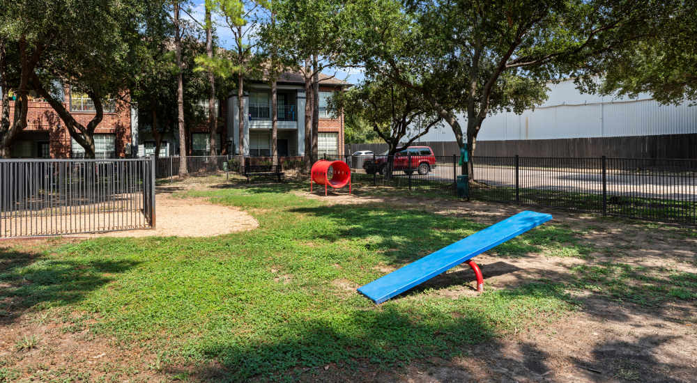 Dog park at Barnett in Houston, Texas  