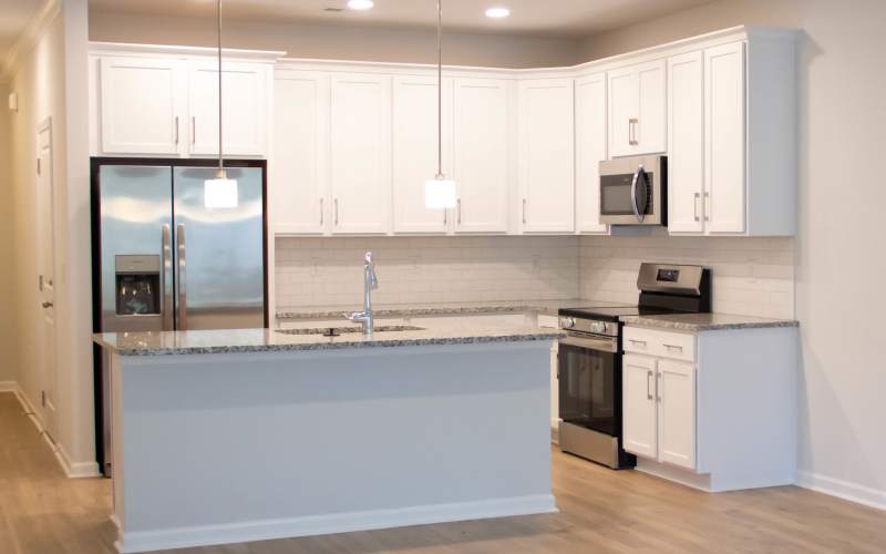 Modern kitchen at Hart Townes in Woodruff, South Carolina