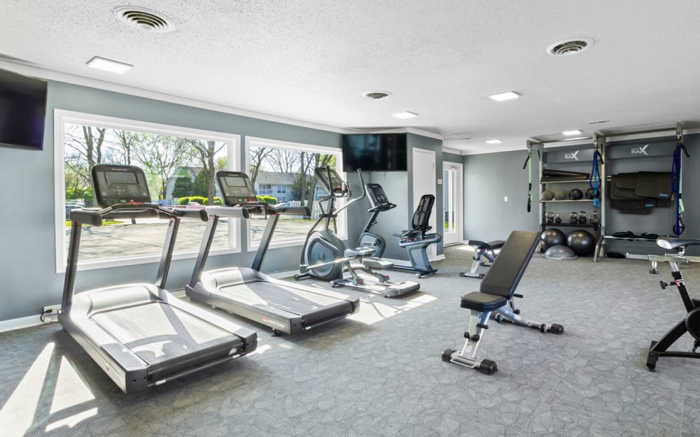 Fitness center at Astoria Park Apartment Homes in Indianapolis, Indiana