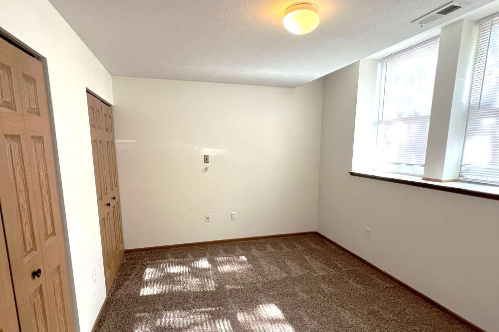 Bedroom of an apartment home at Wexford on the Park Apartments in Indianapolis, Indiana