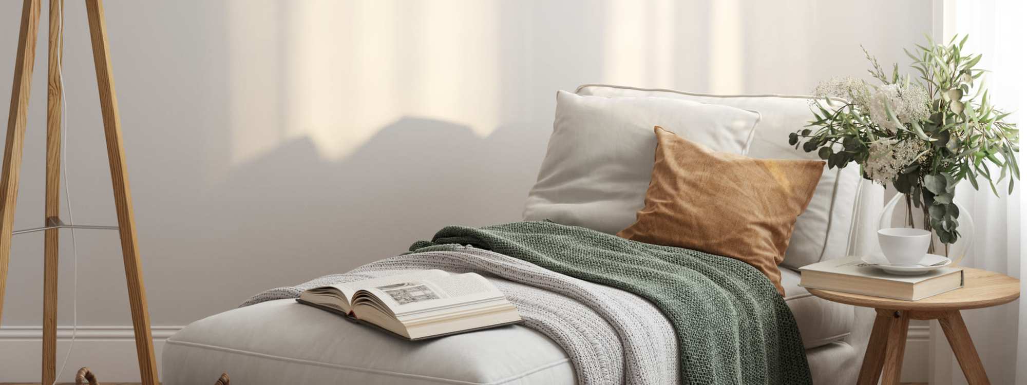 Modern bedrooms at Featherstone in Durham, North Carolina