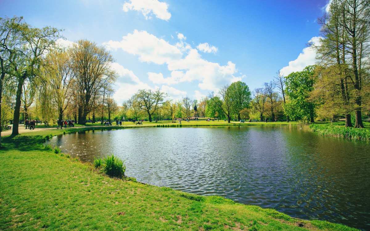 Wide and serene image of a river near Kirman Garden in Reno, Nevada