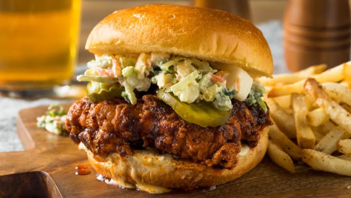 loaded chicken sandwich and fries | Chicken Sandwiches around Gilbert