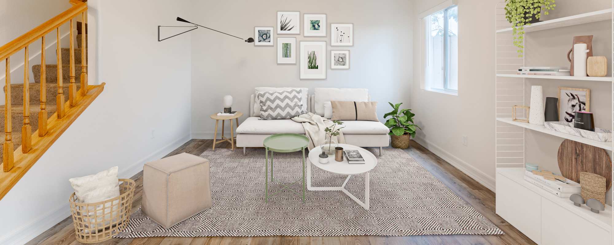 A living room in a home at Vista Ridge in Vista, California