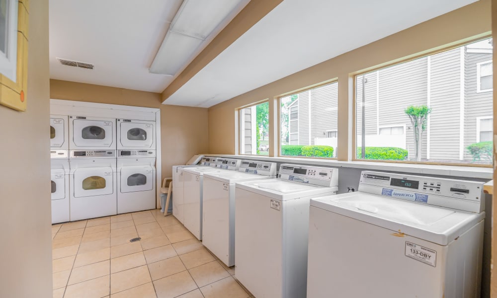 Resident laundry facility at Grove at Stonebrook Apartments & Townhomes in Norcross, Georgia