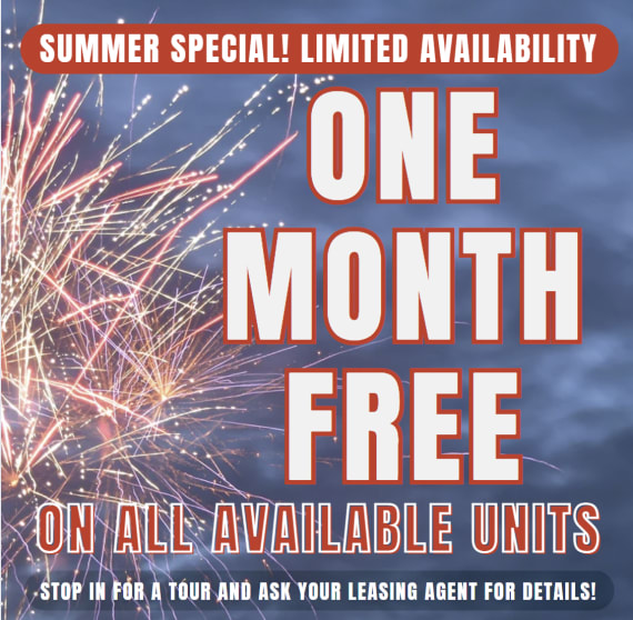 Northside Heights Summer Special One Month Free on ALL Units. Limited Availability - Act Fast! **Discount applies after first full months rent.