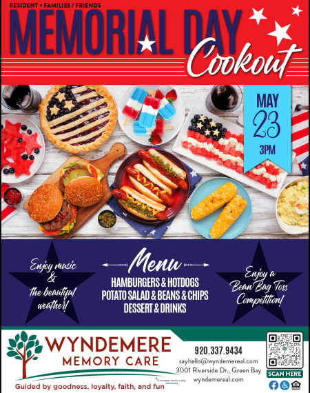 New Breaking Stereotypes flyer at Wyndemere Memory Care in Green Bay, Wisconsin. 
