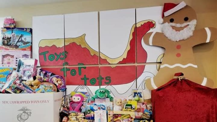 Donated toys to Toys for Tots