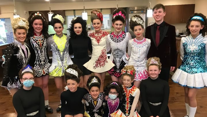 Irish Dance Troupe at Harvester Place Memory Care 