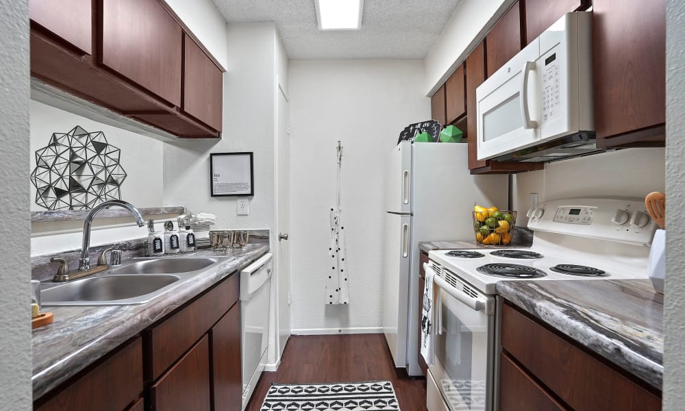 Kitchen at The Chimneys Apartments in El Paso, Texas