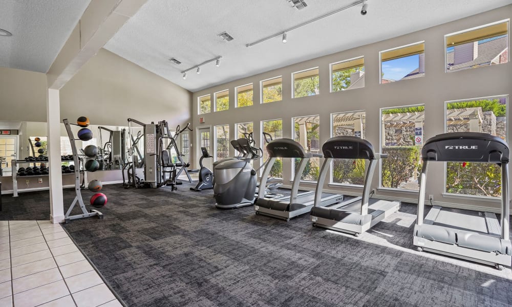 Gym at The Chimneys Apartments in El Paso, Texas