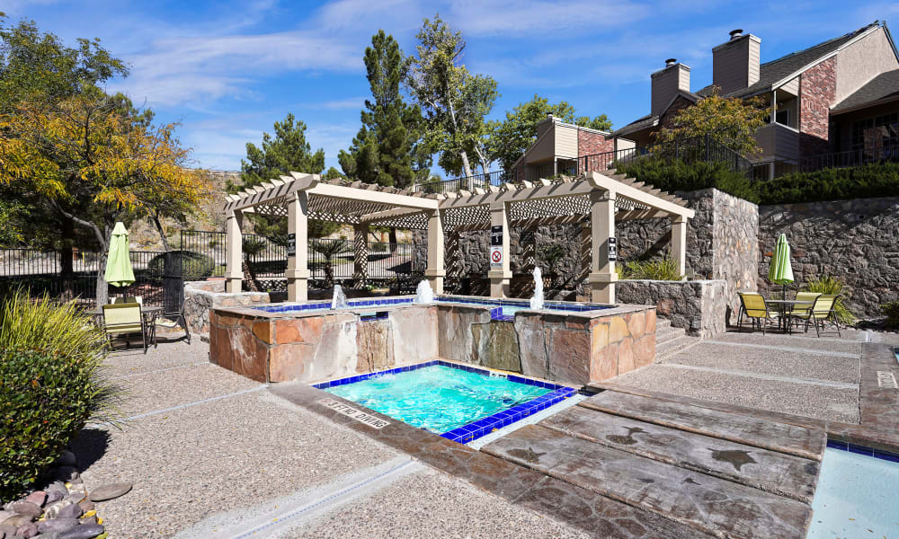 Pool at The Chimneys Apartments in El Paso, Texas