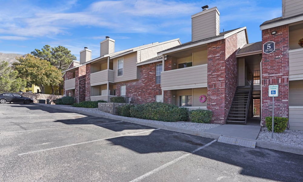 Exterior at The Chimneys Apartments in El Paso, Texas