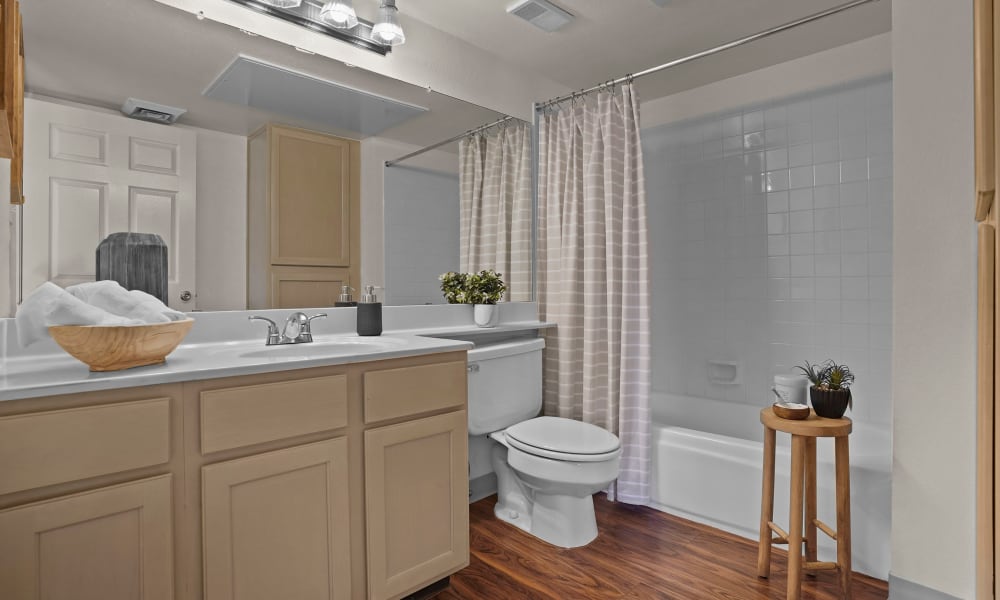 Bathroom at The Crest Apartments in El Paso, Texas