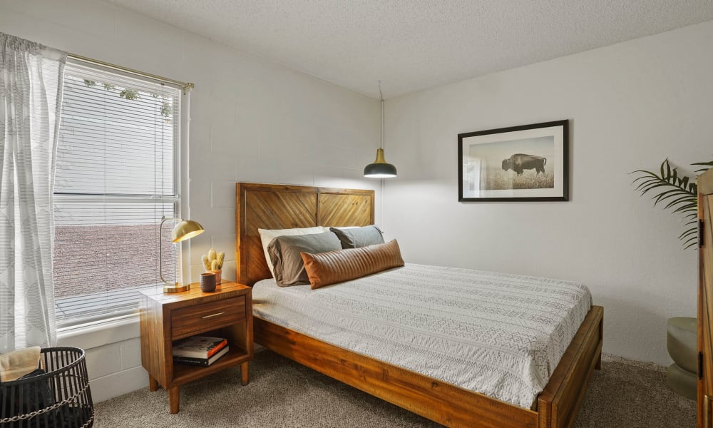 Bedroom at The Phoenix Apartments in El Paso, Texas