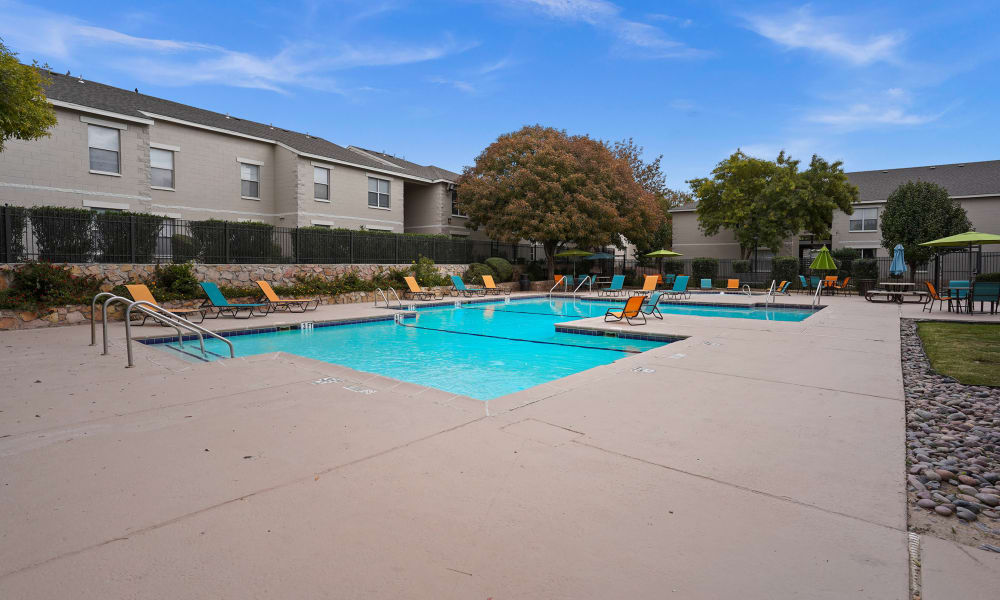Pool at The Phoenix Apartments in El Paso, Texas