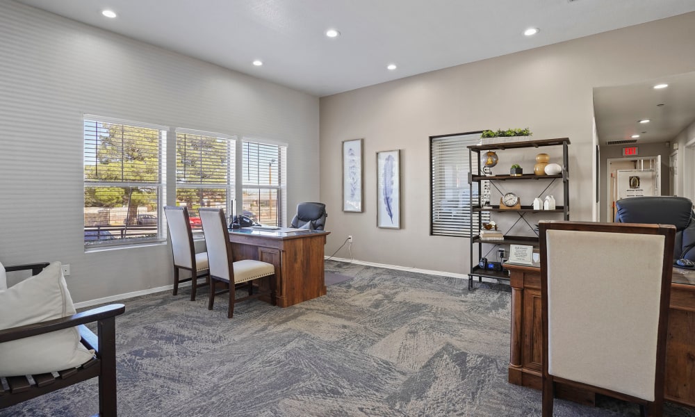 Office area at The Patriot Apartments in El Paso, Texas