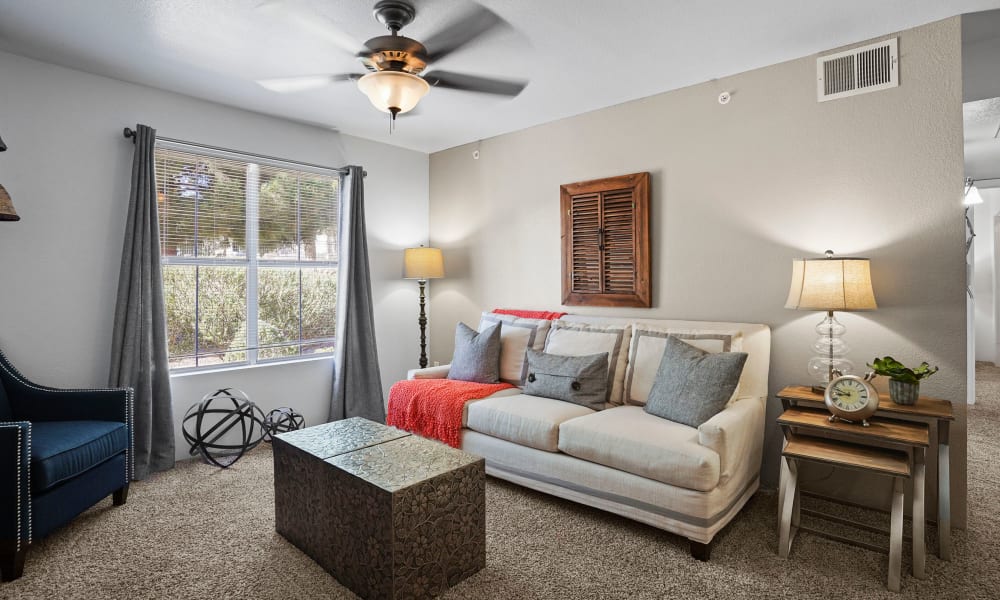 Living room at The Patriot Apartments in El Paso, Texas