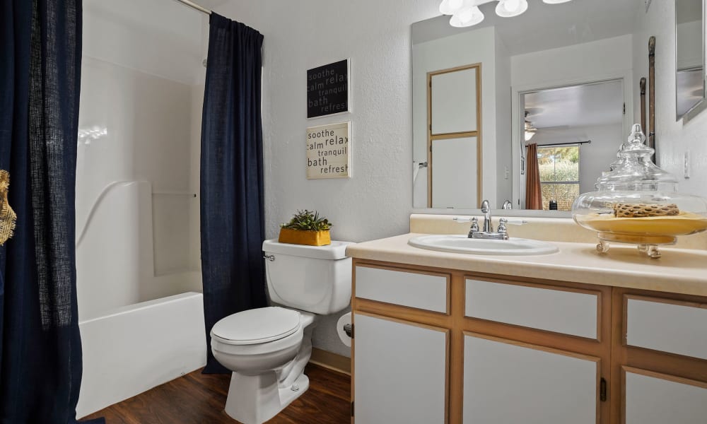 Bathroom at The Patriot Apartments in El Paso, Texas