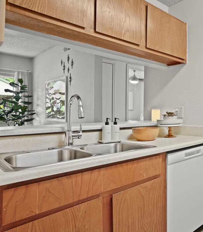 Kitchen with countertops at Newport Apartments in Amarillo, Texas