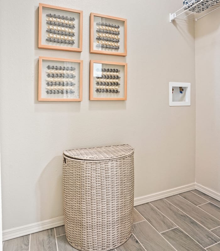 Laundry room at Watercress Apartments in Maize, Kansas